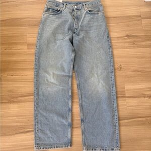 NWT Arket Mist Wide Light Wash baggy-Fit Men's Jeans